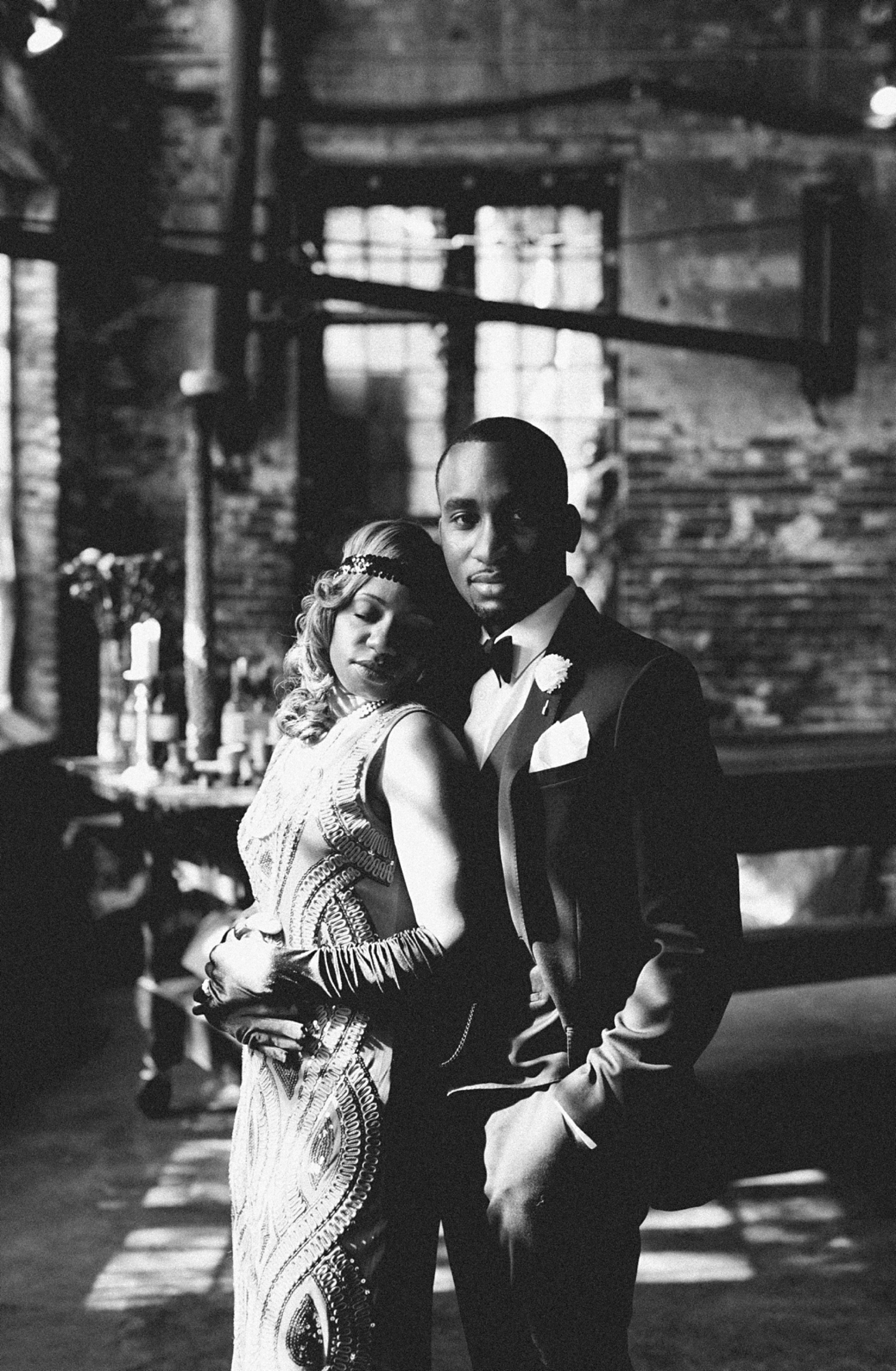 1920s-inspired engagement session by Elle Danielle Photography