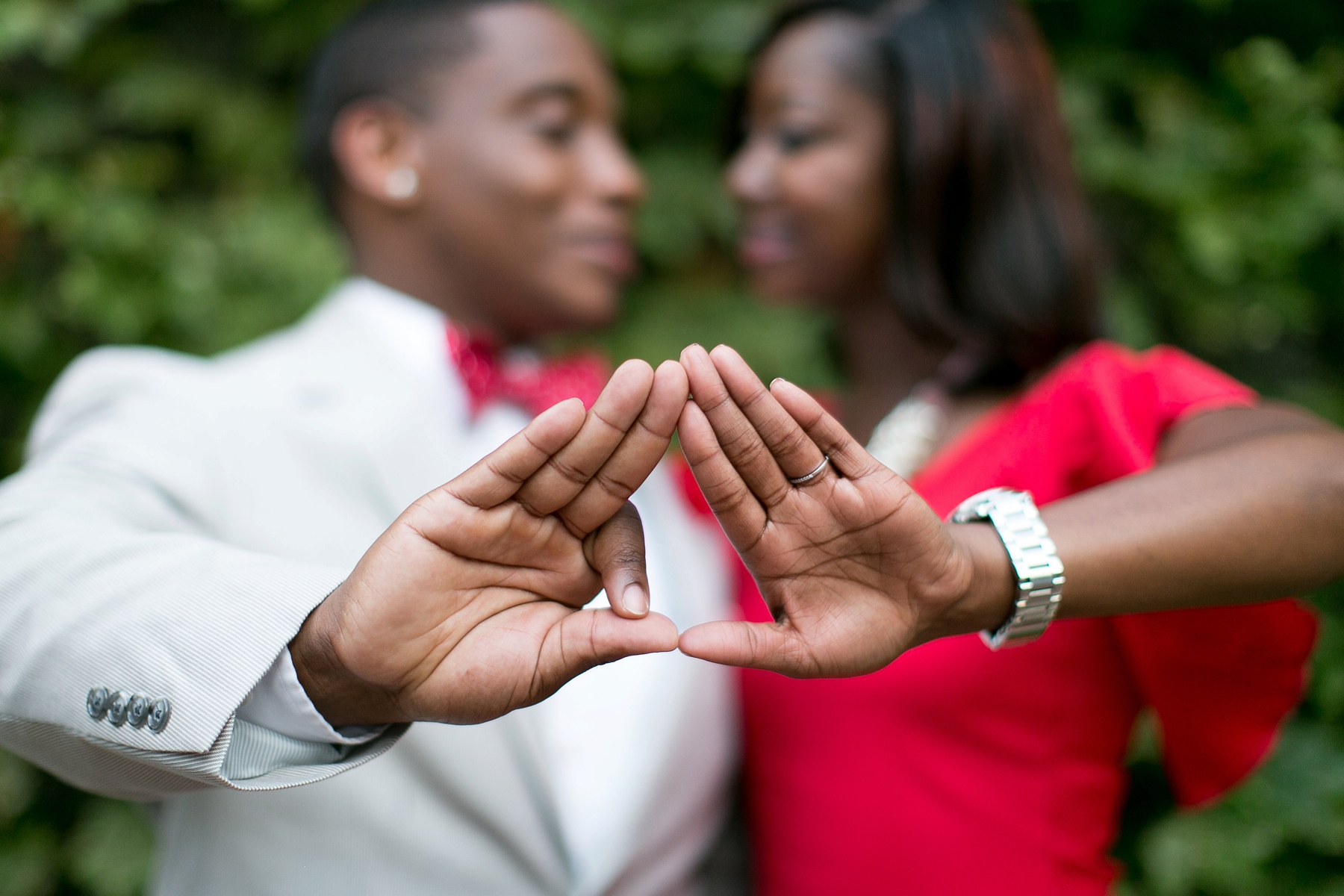 Kappa Alpha Psi and Delta Sigma Theta Greek engagement session by Elle Danielle Photography