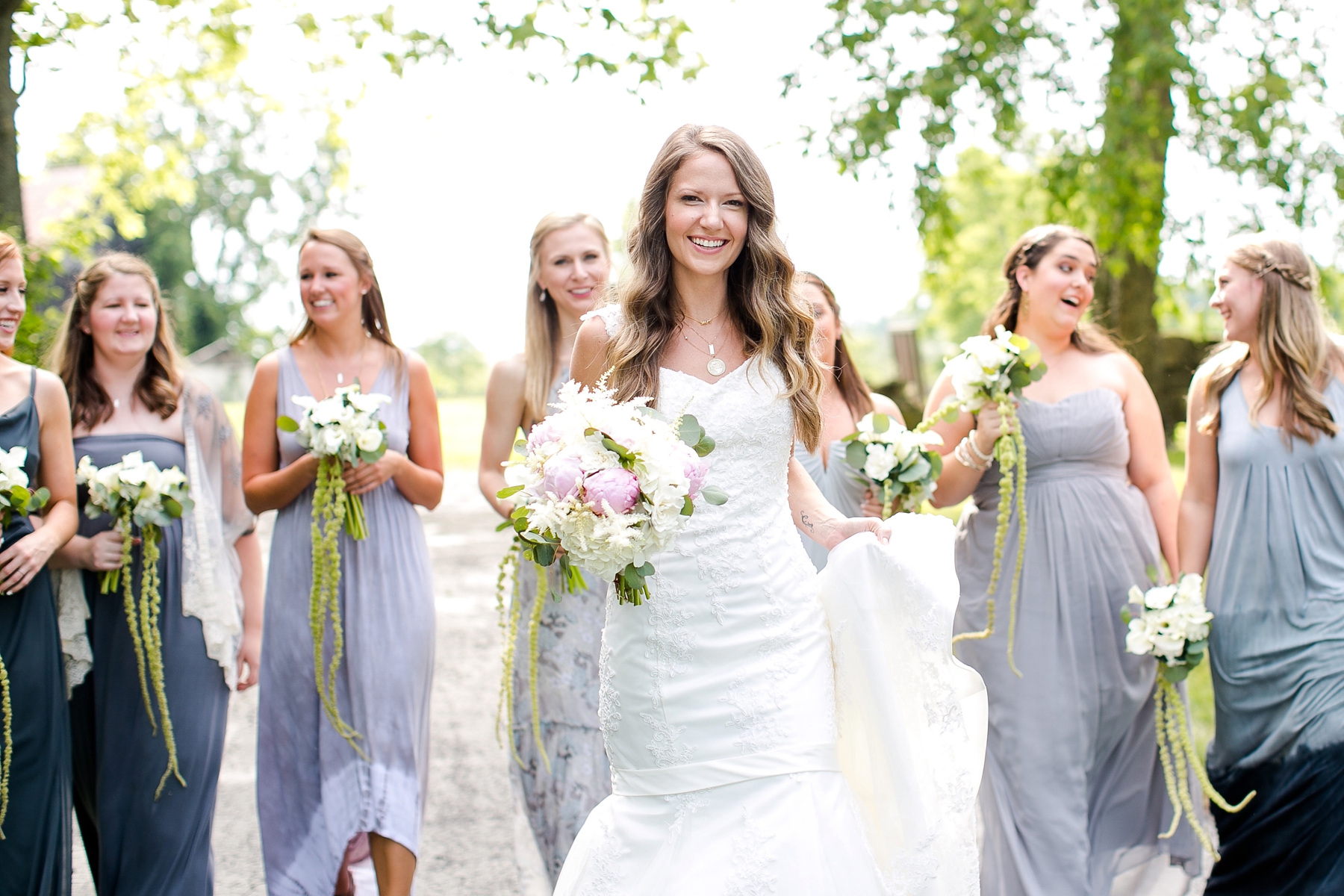 Bride and bridesmaids by Elle Danielle Photography