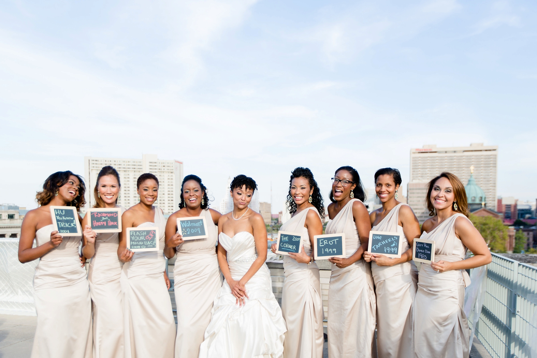Bride and how she met each bridesmaid Elle Danielle Photography