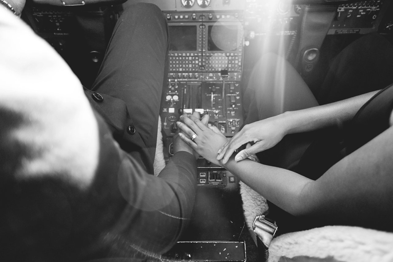 Travel-inspired engagement session by Elle Danielle Photography