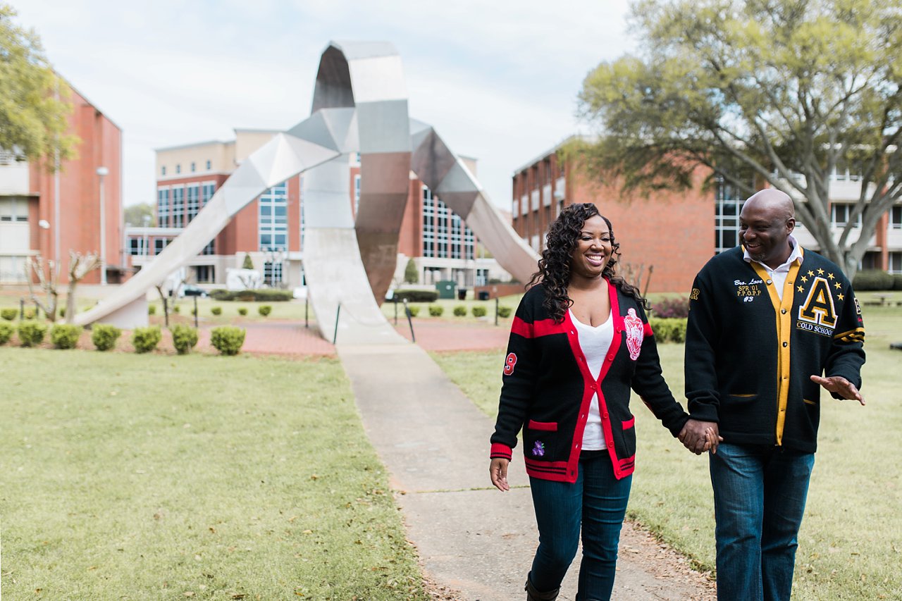 Alabama State University Engagement Session by Elle Danielle Photography