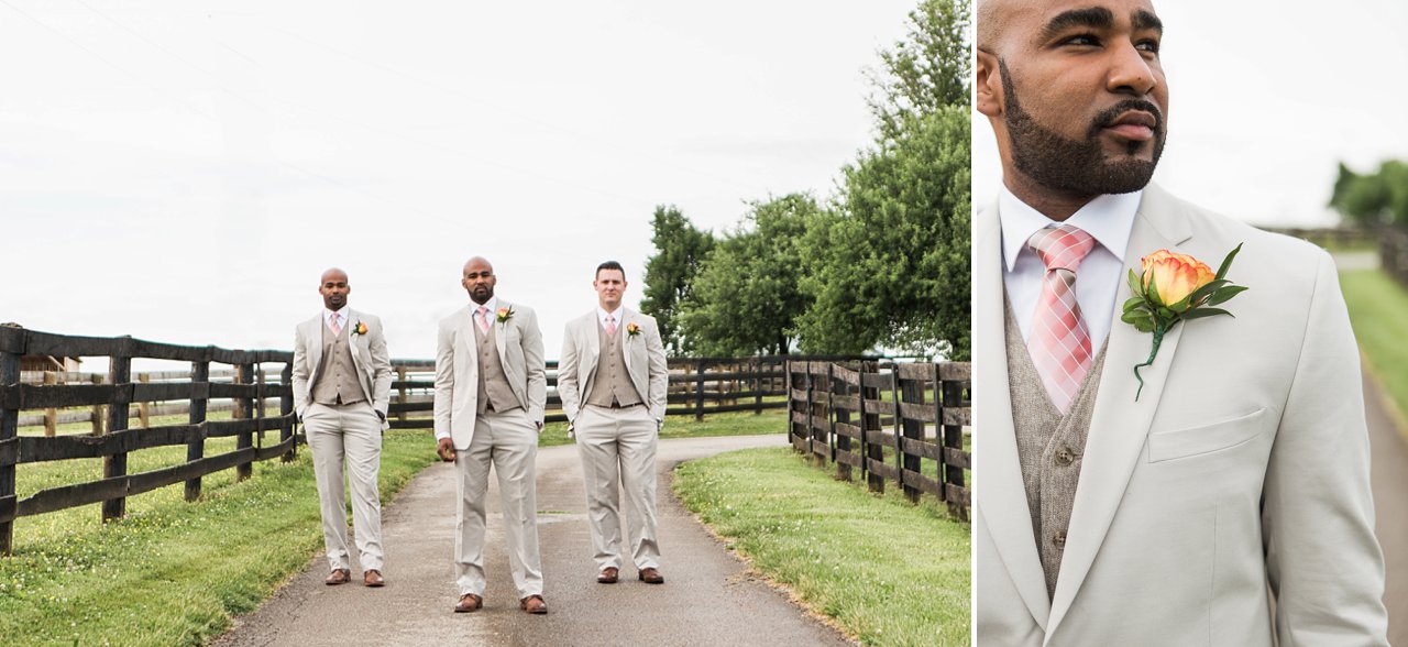 Kentucky Farm Wedding Groomsmen
